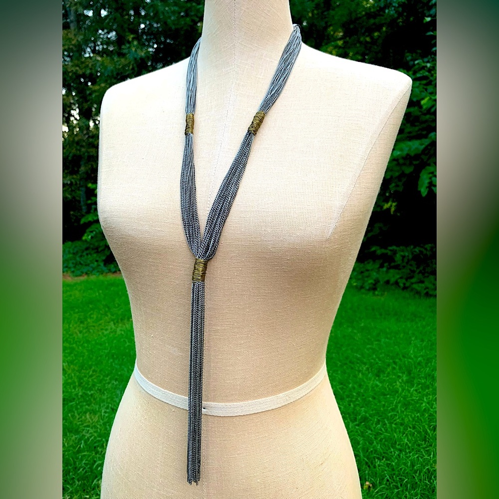 Statement Chain Tassel Necklace